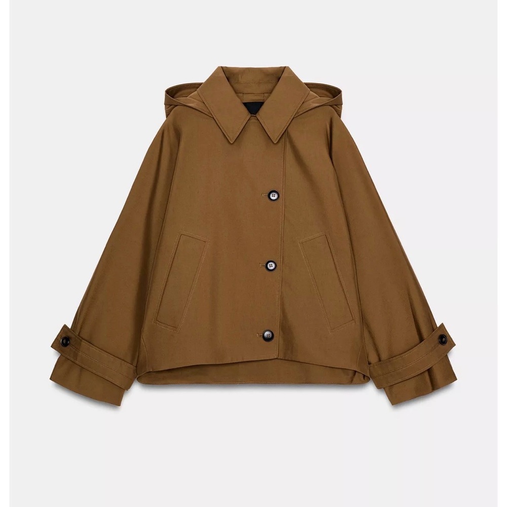 Brown Water repellent brown trench coat
